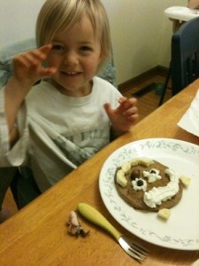 Sammi and her Monster Pancake
